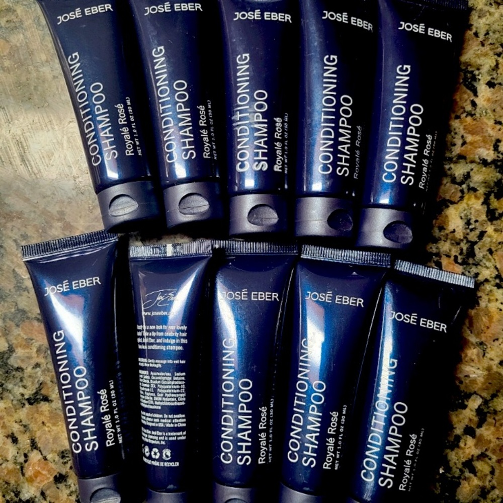 10x Jose eber each 1.0 Oz conditioning shampoo Royale rose new travel size